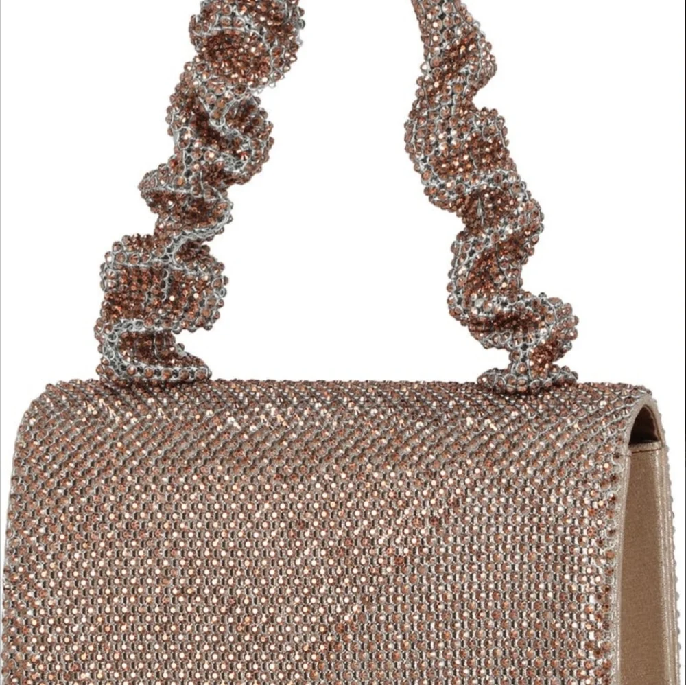 Jessica McClintock Beaded Tan Bag